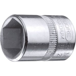 Top 1/4" 6-kant 13,0mm, længde 25mm, Gedore Vanadium-Stål 31CrV3, forkromet
