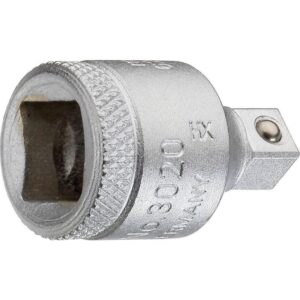 Reduktionstop fra 3/8" til 1/4", længde 28mm