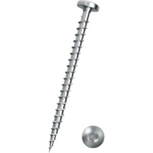 Spunskrue 4,0x12 mm med panhoved og AT drive kærv AT20, elforzinket – pk. á 500 stk