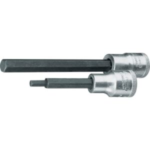 Top 1/2", længde 140mm, bits længde 102mm, med 10mm sekskant, vanadium stål, forkromet