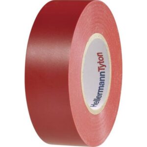 Tape PVC vinyl rød 0,18x19mmx20m til isolation af kabler og ledninger