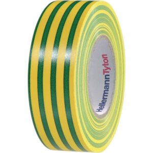 TAPE PVC GRØN/GUL 19MMX20M.
