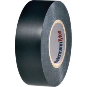 Tape PVC vinyl sort 0,18x19mmx20m til isolation af kabler og ledninger