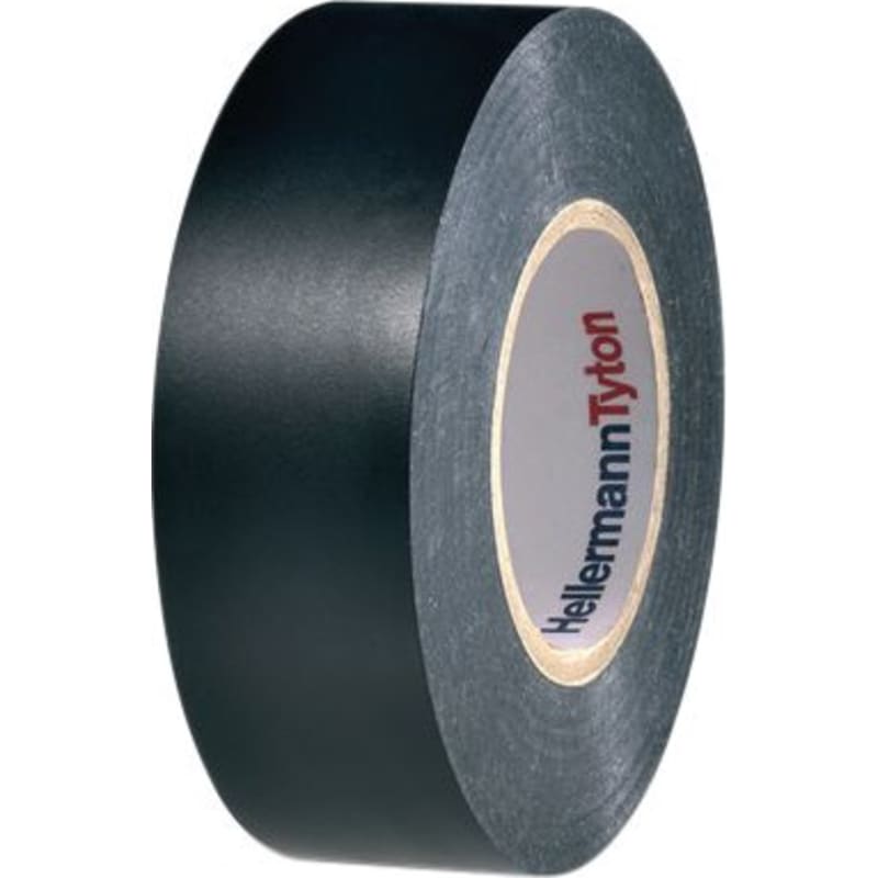 Tape PVC vinyl sort 0,18x19mmx20m til isolation af kabler og ledninger