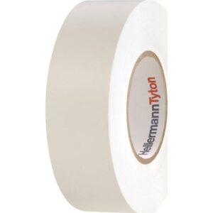 Tape PVC vinyl hvid 0,18x19mmx20m til isolation af kabler og ledninger