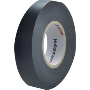 Tape PVC vinyl sort 0,20x19 mm 20 m til isolation af kabler og ledninger