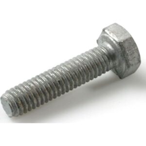 Sætbolt DIN 933 16x40 mm uden møtrik, varmforzinket nøglevidde 27 mm – pk. á 50 stk