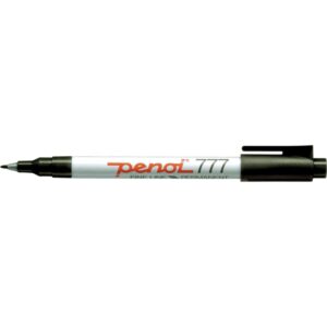 Penol 777 spritmarker Fine Line sort, stregbredde 1mm, kan bl.a. bruges på karton, glas, metal, plastik, træ og papir