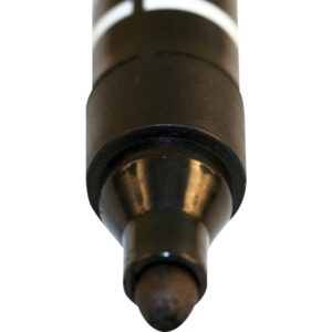 Marker sort rund spids 2-3 mm. Permanent alkoholbaseret, ikke-giftig pen til mærkning af alle typer overflader. Etui i ABS plast. – pk. á 12 stk