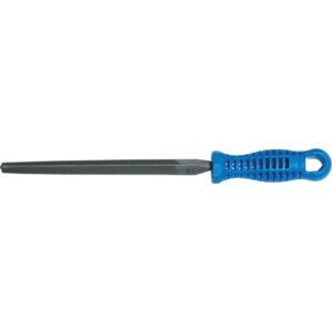 Trekants fil 10" 17x250mm, hugning mellem 2, med plast håndtag