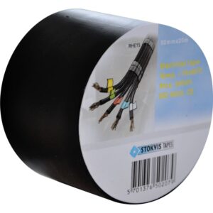 PVC isoleringstape 50 mm x 20 m, sort
