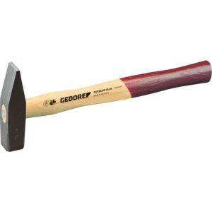 Hammer 400 gram med flad pen, træskaft af asketræ, længde 310mm