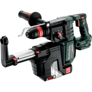 18 volt akku-kombihammer KH 18 LTX 28 BL Q Set ISA med integreret støvudsugning og Metabo-Quick-skiftepatron uden batteri og lader