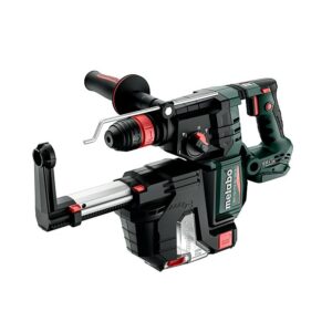 18 volt akku-kombihammer KH 18 LTX 28 BL Q Set ISA med integreret støvudsugning og Metabo-Quick-skiftepatron uden batteri og lader
