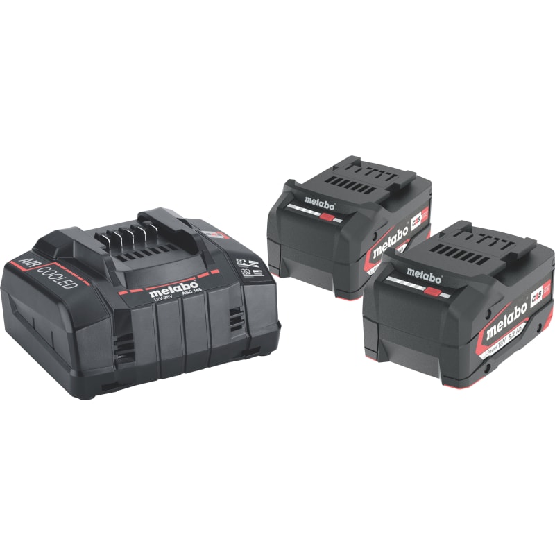 Basissæt 2 x 5,2 Ah + lader ASC145