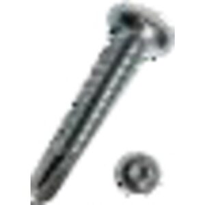 Pladeskrue elforzinket med borespids og panhoved 4,8x50mm med torx 25 – pk. á 500 stk