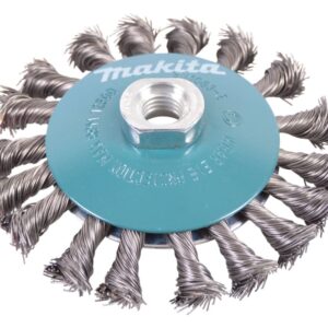 Keglebørste snoet 115mm m14