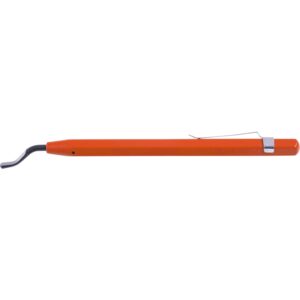 Pen-afgrater, længde 143mm til afgratning af rør i aluminium med clips