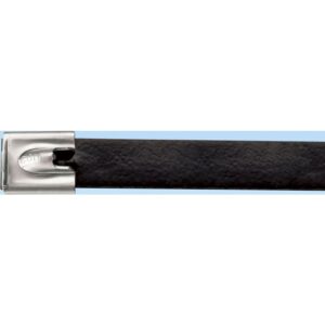 Stålbinder 7,9x362mm. Med kuglelås, coated AISI 316 for de krævende og aggressive miljøer, for temperaturområde -40°C - 150°C – pk. á 50 stk