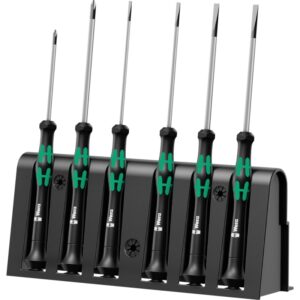 Wera 2035/6 B elektronik skruetrækkersæt + rack 6 dele ® og SL