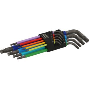 UNBRAKO®-NØGLESÆT FARVEDE - 9 DELE