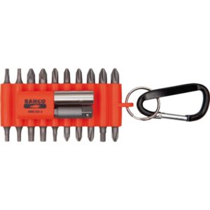 Bitssæt i praktisk gummiholder 22 dele, for ligekærv, Phillips, Pozidriv og TORX®