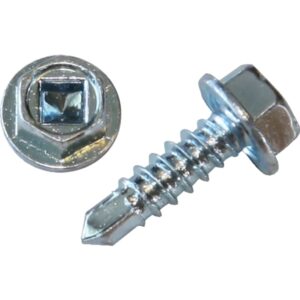 Ventilationsskrue SSKS 4213, selvborende 4,2x13 mm, el-galvaniseret, sekskanthoved 1/4". 1 pk. = 1000 stk.