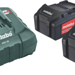 Basissæt 2 x 4,0 Ah + lader ASC 55