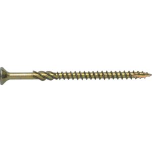 Spunskrue SPUN®+ 5,0X100/54 mm undersænket hoved, elforzinket med TX20 kærv delgevind, udvendige ribber – pk. á 100 stk