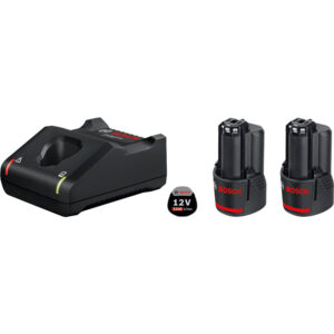 Startsæt 12V 2 x GBA 12V 3.0Ah + GAL 12V-40 Professional, i papæske 2x12V-akku med 3Ah kapacitet og hurtiglader