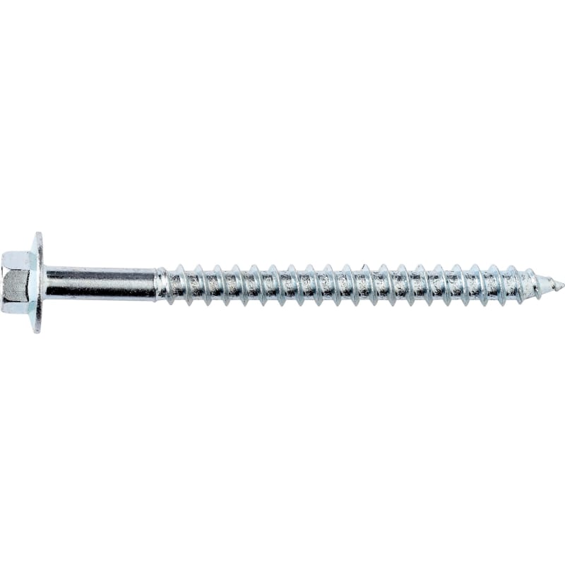 ByggeSkrue 6X40mm med flange nøglevidde 8mm Elforzinket – pk. á 100 stk