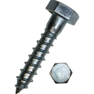 Franskskrue M10x80 mm elforzinket DIN 571 nøglevidde 17 mm – pk. á 100 stk
