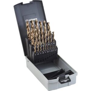 Metalbor HSS Cobolt Borsæt 1-13mm med 0,5mm spring levers i stålkasse