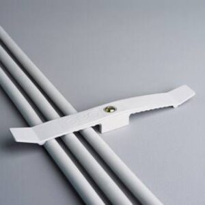 Kabelholder lysegrå for max. 10 stk 3x1,5mm² med Ø6mm montagehul
