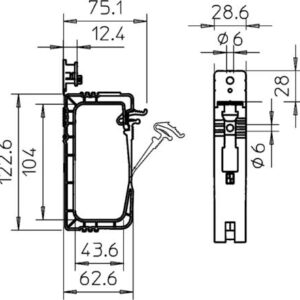 Kabelholder 2031/40 lysegrå maks. 40 kabler af 3x1,5mm² brandhæmmende polypropylen