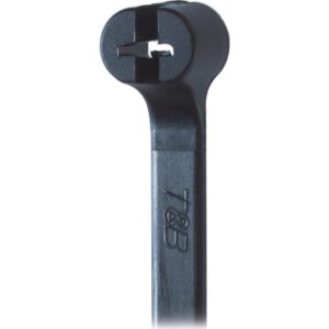 Kabelbinder med ståltunge sort 4,8X293 mm Halogenfri – pk. á 100 stk