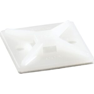 Holder for kabelbinder natur 28,6X28,6 mm Selvklæbende / eller skrue Halogenfri