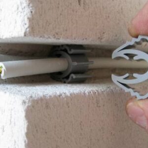 Rilleclips PRO til kabler Ø8 & Ø11 Til kabeltyperne 3x1,5/5x1,5/5x2,5/7x1,5 – pk. á 50 stk