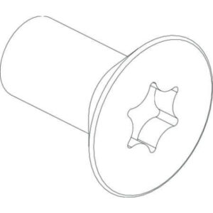 Skrue, undersænket, torx