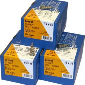 Skrueanker Jet Drive metal for et og tolags gipsplader Leveres incl skrue 4,5X30 – pk. á 100 stk