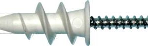 Skrueanker Jet-Drive nylon For et lag gipsplader Leveres incl skrue 4,5X30 – pk. á 100 stk