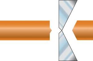 Finmekaniske elektronik bidetang 4130, flush klip 0,3-1,5mm længde 120mm ERGO™ to-komponent håndtag