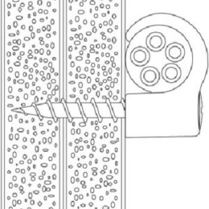 Skrueclips TCS-C3 hvid Til 7-10mm kabler med Phillips® PH2 krydskærv – pk. á 100 stk