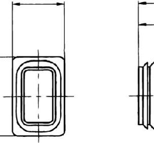 Plastprop type 656 for skinne WM 0, 15 27x18mm