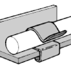 Clips PC711 Ø10-11mm Klembredde 4-7mm Deltatone 9000 behandlet stål – pk. á 100 stk