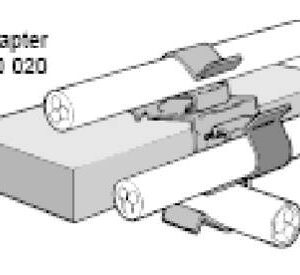 Adaptor PCC for PC4xx (klembredde 2-4mm) clips Klembredde 12-20mm Deltatone 9000 behandlet stål