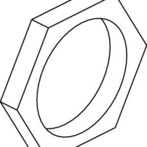 Møtrikstykke for lås